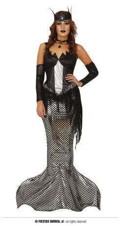 Duistere Zeemeermin Van De Dode Onderwaterwereld Vrouw Kostuum