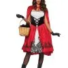 Klassiek Roodkapje Vrouw Kostuum