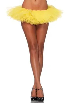 Korte Organza Tutu Geel