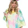 Tie Dye Eenhoorn Poncho Vrouw