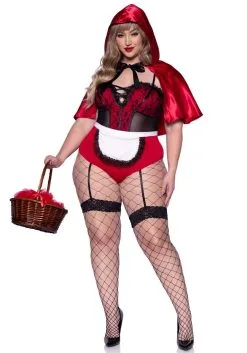 Rood Sexy Kapje Plus Size Vrouw Kostuum -Toga Winkel leg 2022 86975x 012 3 5