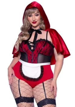 Rood Sexy Kapje Plus Size Vrouw Kostuum -Toga Winkel leg 2022 86975x 012 5 5