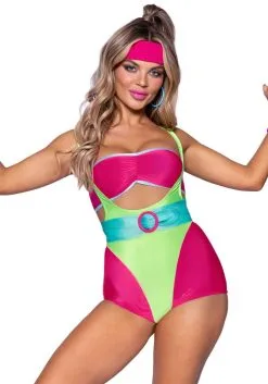 Jaren 90 Workout Fitgirl Vrouw Kostuum