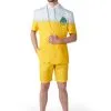 Zomer Geel Premium Biertje Man Kostuum