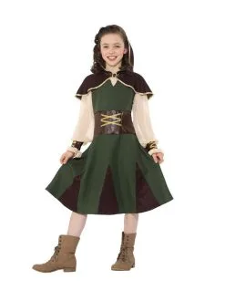 Nachtmerrie Van De Sheriff Robin Hood Meisje Kostuum