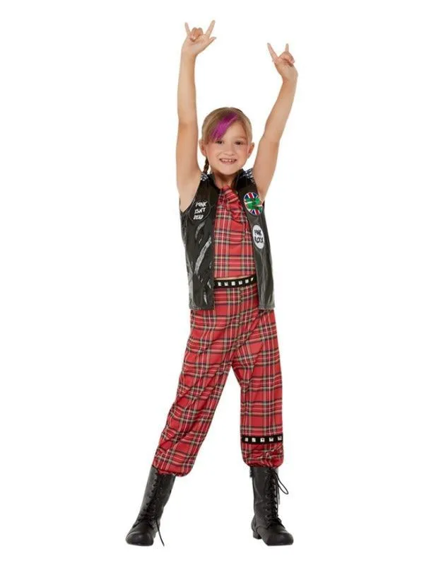 90s Rocken Als Een Punker Meisje Kostuum 2 90s Rocken Als Een Punker Meisje Kostuum - Afbeelding 2
