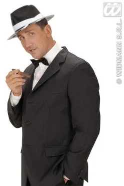 Pvc Gangsterhoed Met Witte Band -Toga Winkel wdm1014 2864g c 3