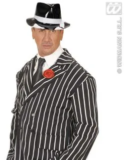 Pvc Gangsterhoed Met Witte Band -Toga Winkel wdm1014 2864g e 3