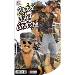 Rocker / Biker Vest Lederlook Man -Toga Winkel wdm1014 4348 d 11