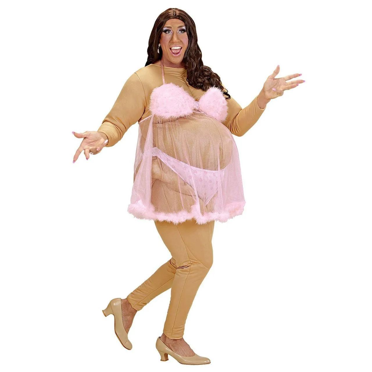 Travestiet Vette Stripper Kostuum Man 2 Travestiet Vette Stripper Kostuum Man - Afbeelding 2