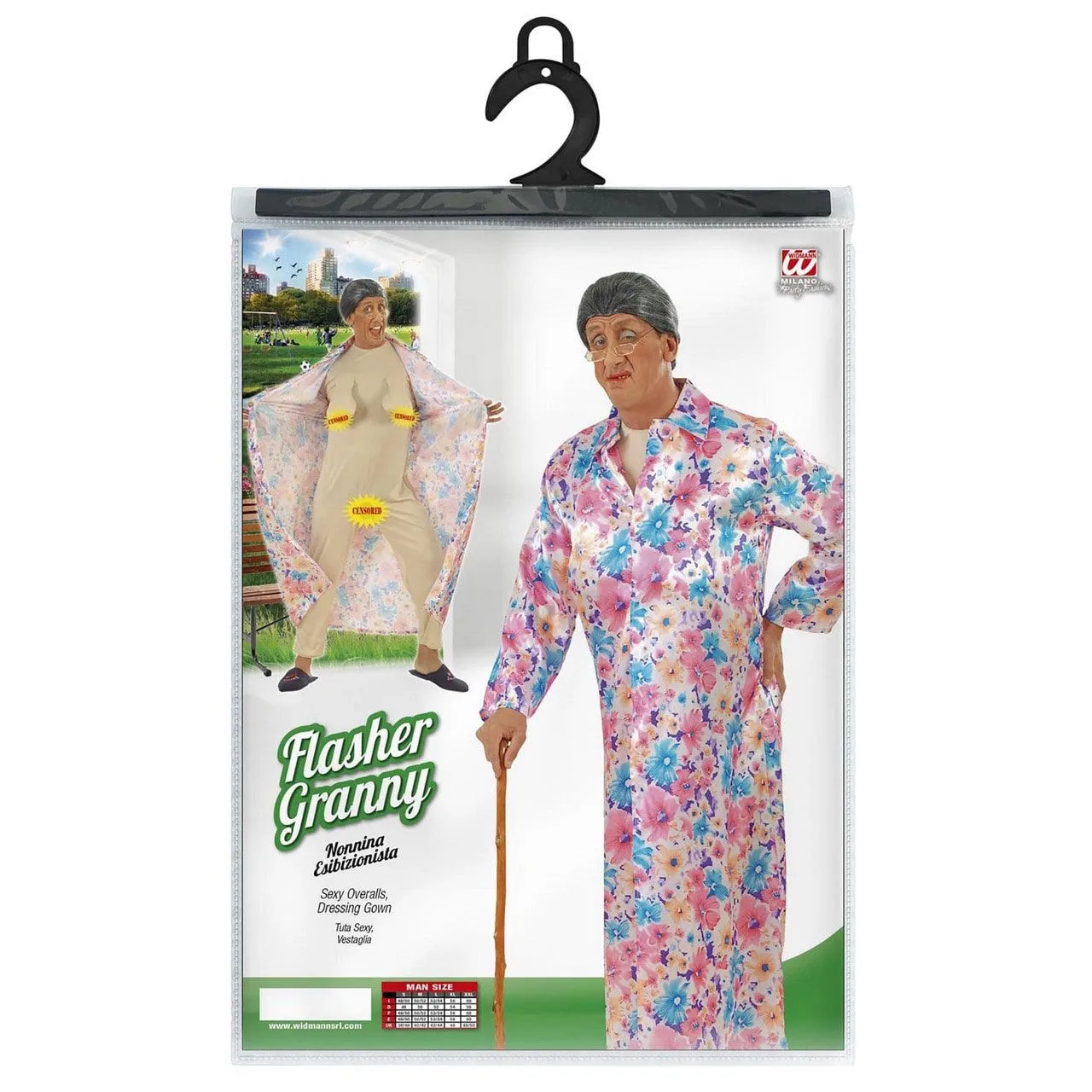 Onverwachte Exhibitionist, Satijn Kostuum Man 4 Onverwachte Exhibitionist, Satijn Kostuum Man - Afbeelding 4