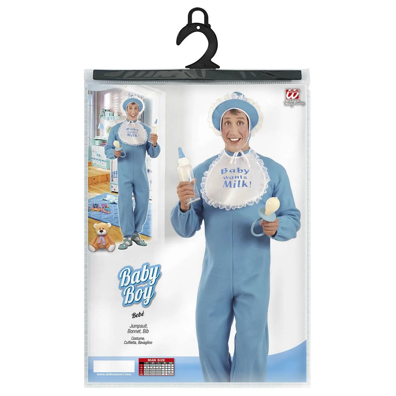 Baby Jongen Big Baby Kostuum Man 2 Baby Jongen Big Baby Kostuum Man - Afbeelding 2