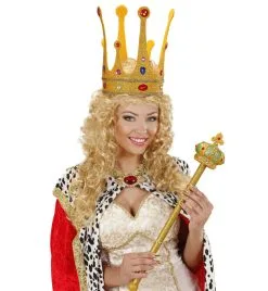 Maxi Glitter Kroon Met Stenen, Buigbaar -Toga Winkel wdm1014 9088h d