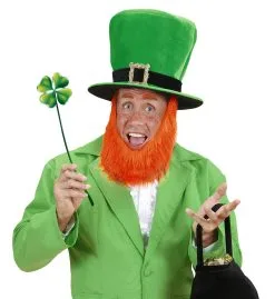 Hoge Hoed Fluweel Groen Met Rode Baard -Toga Winkel wdm1014 9508p d 2