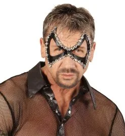 Mistress Oogmasker Zwart Sm Met Nagels -Toga Winkel wdm1516 03623 c 1