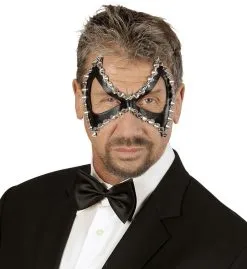 Mistress Oogmasker Zwart Sm Met Nagels -Toga Winkel wdm1516 03623 e 1