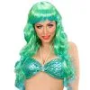 Fantasia Pruik, Zeemeermin Groen / Blauw
