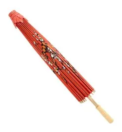 Hanjin Oosterse Paraplu Rijstpapier, Rood -Toga Winkel wdm1617 66789 c 1