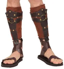 Lederlook Beenbedekking Romein / Griek Centurio