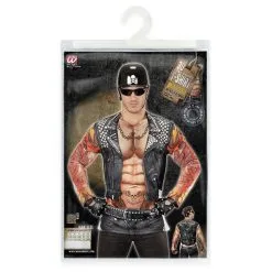 Lange Mouwen Rocker / Biker Tattoo T-Shirt Man -Toga Winkel wdm 2017 986e 4 12