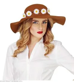 Bruine Hippie Hoed Brede Rand -Toga Winkel wdm 2018 68581 5 1