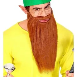 Lange Baard Met Snor Biker Kabouter Bruin