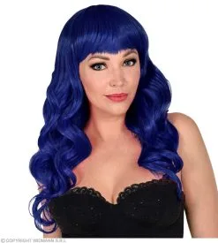 Pruik Bella Von Gothica, Blauw