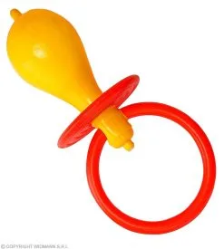 Grote Baby Maxi Speen Geel Met Geluid